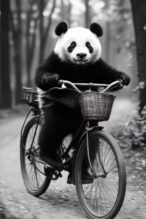 Fietsende Panda Fun!