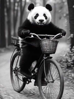 Fietsende Panda Fun