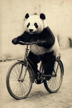 Fietsende Panda Fun!
