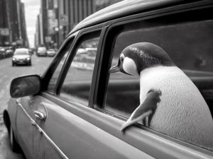 Stadsavontuur van een Pinguïn