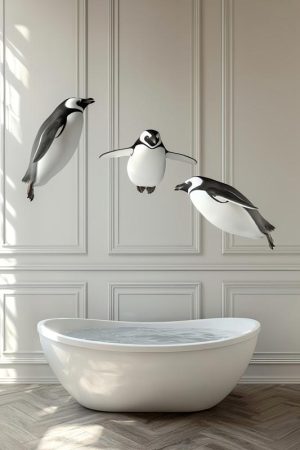 Vliegende Pinguïns in Stijl!