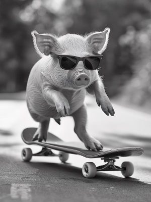 Skateboardende Varkens Vibes!