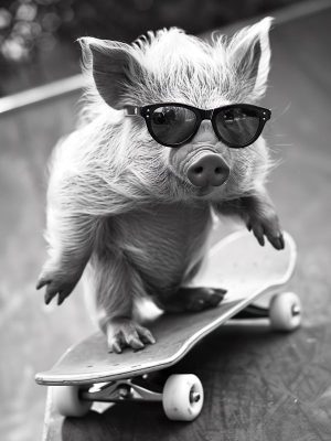 Coolste Skateboarende Mini-kwal!