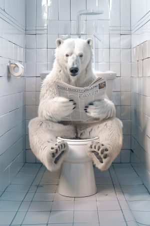Ontspannen op het toilet: De IJsbeer