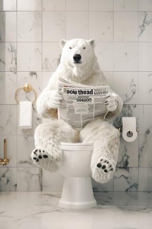 De Leuke Witte Beer op de WC