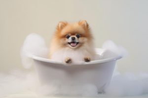 Schattige Pomeriaan in Bad!