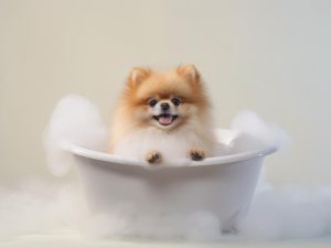 Schattige Pomeriaan in Bad!