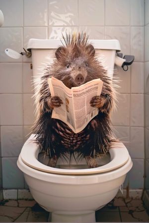 Hilarische Heikje op de Toilet