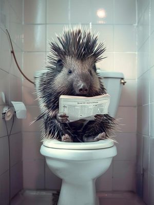 Spijker met een krantje!