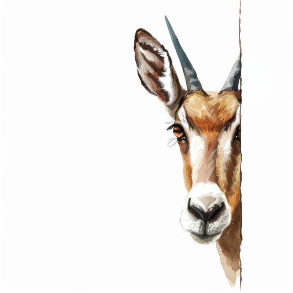 Stiekem kijkende Antilope