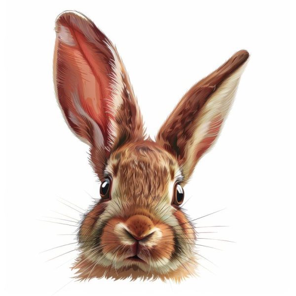 Schattig Konijntje Zoekend naar Groene Ajuinen