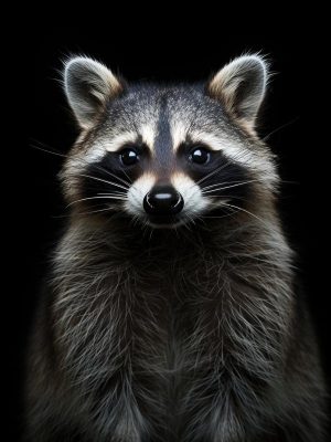 Schattige Wasbeer Kijker
