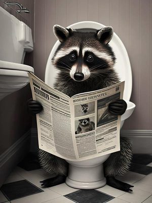 Ontspannen Raccoon Moment