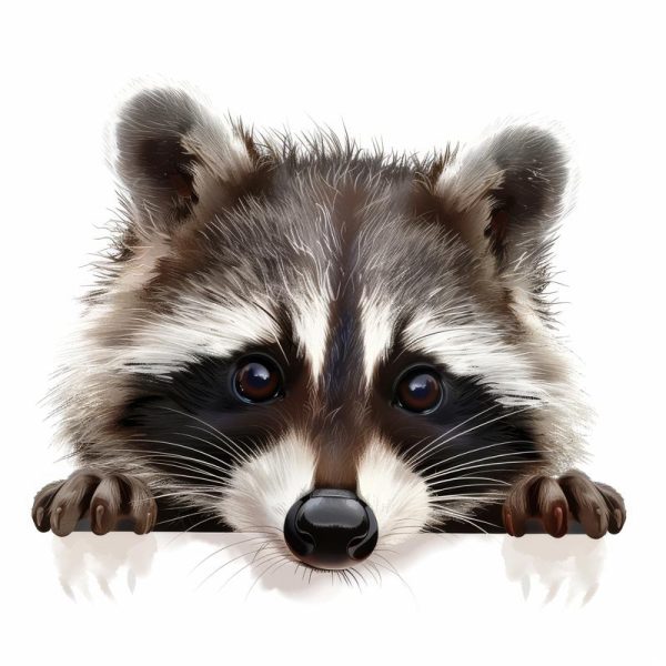 Schattige Wasbeer Lookalike