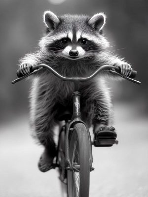 Fietsend Waschbeer avontuur!