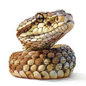 Goudkleurige Pythonschilderij