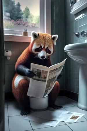 Lollige Rood Panda Momenten