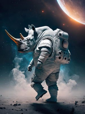 Ruimtereis met de Neushoorn