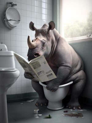 Rustige Rhinoceros Momenten