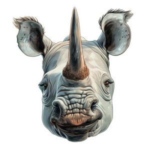 Stoere Neushoorn