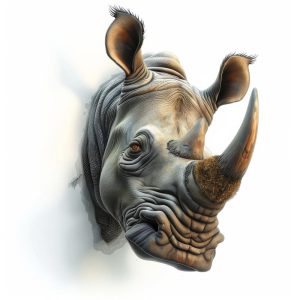 Krachtige Neushoorn