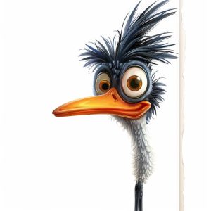 Vrolijke Struisvogel