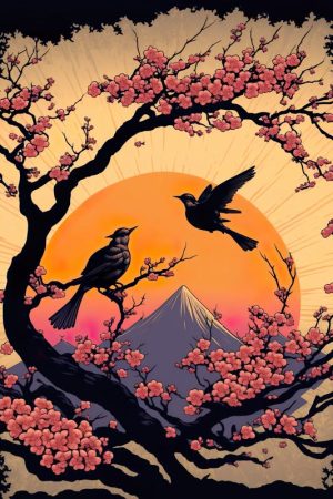 Vrolijke Vogels bij Zonsopgang