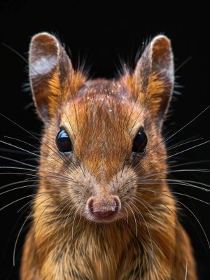 Schattige Muis met Grote Ogen
