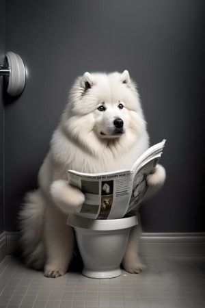 De Lezende Samojed!