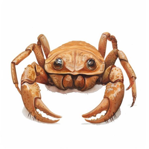 Kijk eens naar deze schattige krab!
