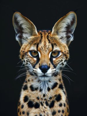 Prachtige Serval in Stijl