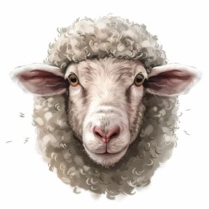 Schattige Schaap Glimlach
