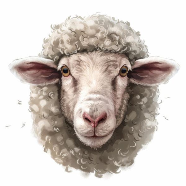 Schattige Schaap Glimlach