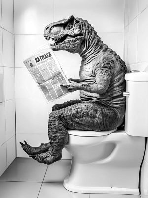 Dino in de WC