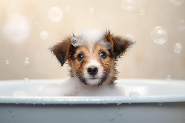 Schattige Badbeurt!