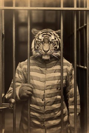 Stoere Tijger in de Gevangenis