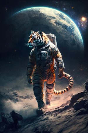 Avontuurlijke Astronaut Tijger
