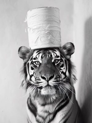De Stoere Tijger met Hoed