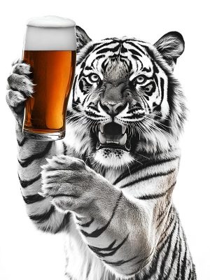 Bierhuishouding met een Tijger!