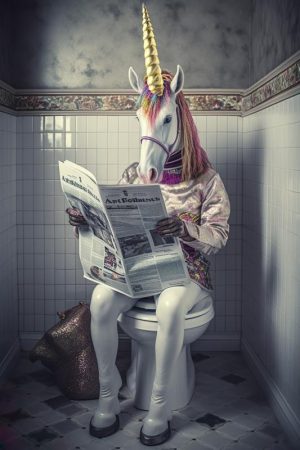 Magische Eenhoorn in de Wc!