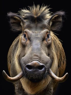 Stoere Wrattenzwijn Portret