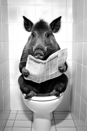 Leuke Kijkers: Het Leven van een Baviaan op het Toilet
