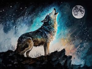 De Huilende Wolf Onder de Sterren