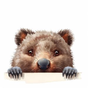 Schattige Wombat in Actie!