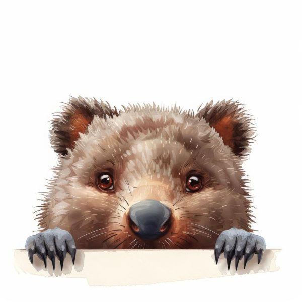 Schattige Wombat in Actie!