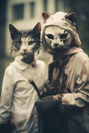 Spookachtige Kattenvrienden