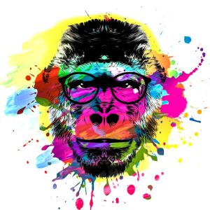 Vrolijke Gorilla