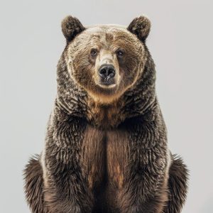 Krachtige Grizzly in Actie