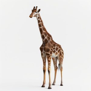 Elegante Giraffe in Actie