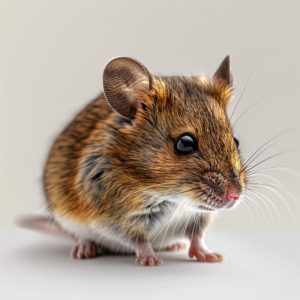Schattige muis in detail